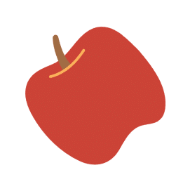 red apple graphic