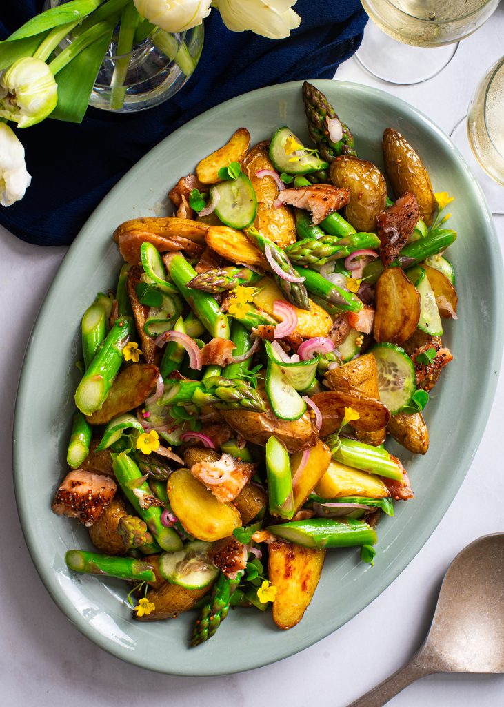 Asparagus potato salad
